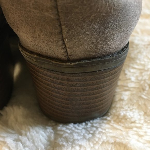 Fergalicious Dusty Desert Braided Suede Ankle Booties - Picture 12 of 16